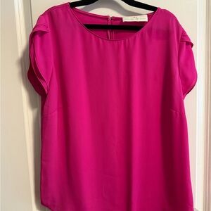 Amanda Uprichard Fuchsia Blouse